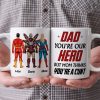 Dad You're Our Hero Personalized Mug 04DNHN240523TM