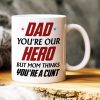 Dad You're Our Hero Personalized Mug 04DNHN240523TM