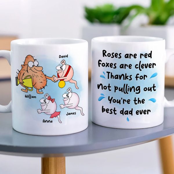 Dad You're The Best Dad Ever Personalized Coffee Mug