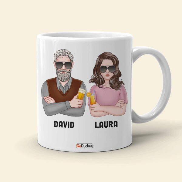 Dad You're The Man The Old Man But Still The Man, Personalized White Mug, Funny Father's Day Gifts