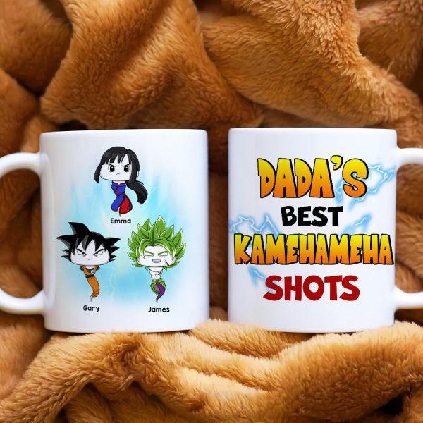 Dada's Best Shots, Gift For Dad, Personalized Mug, Funny Sperm Kids Mug 04TOHN140923HA