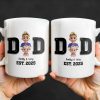 Daddy And Baby, Cartoon Characters - Personalized Custom Coffee Mug - DAD121_MG