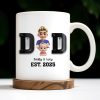 Daddy And Baby, Cartoon Characters - Personalized Custom Coffee Mug - DAD121_MG