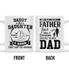 Daddy And Daughter Bond, Special Dad Silhouettes - Personalized Custom Coffee Mug - DAD138_MG