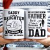 Daddy And Daughter Bond, Special Dad Silhouettes - Personalized Custom Coffee Mug - DAD138_MG