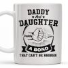 Daddy And Daughter Bond, Special Dad Silhouettes - Personalized Custom Coffee Mug - DAD138_MG