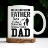 Daddy And Daughter Bond, Special Dad Silhouettes - Personalized Custom Coffee Mug - DAD138_MG