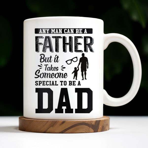 Daddy And Daughter Bond, Special Dad Silhouettes - Personalized Custom Coffee Mug - DAD138_MG