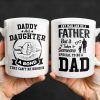 Daddy And Daughter Bond, Special Dad Silhouettes - Personalized Custom Coffee Mug - DAD138_MG