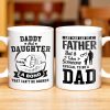 Daddy And Daughter Bond, Special Dad Silhouettes - Personalized Custom Coffee Mug - DAD138_MG