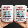 Daddy And Daughter, Not Always Eye To Eye But Always Heart To Heart - Personalized Custom Coffee Mug - DAD163_MG