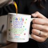 Daddy I've Only Been With You For Just A Little While, Lip Prints - Personalized Custom Coffee Mug - DAD032_MG