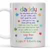 Daddy I've Only Been With You For Just A Little While, Lip Prints - Personalized Custom Coffee Mug - DAD032_MG
