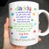 Daddy I've Only Been With You For Just A Little While, Lip Prints - Personalized Custom Coffee Mug - DAD032_MG