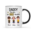 Daddy Mommy Grandpa Grandma You Are Un-BEE-lievable Personalized Mug