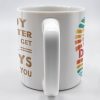 Daddy No Matter How Big We Get, Colorful Footprints - Personalized Custom Coffee Mug - DAD231_MG