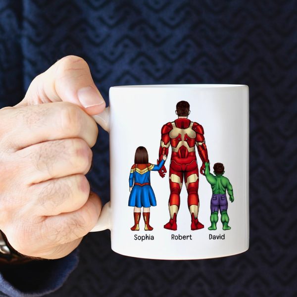 Daddy Our First Love Our Only Legend-Personalized Coffee Mug - Gift For Dad/ Gift For Mom- Dad Coffee Mug-01naqn050423tm