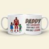 Daddy Our First Love Our Only Legend-Personalized Coffee Mug - Gift For Dad/ Gift For Mom- Dad Coffee Mug-01naqn050423tm