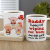 Daddy Thanks For Wiping Our Bum Personalized Coffee Mug