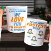 Daddy We Love You - Personalized White Mug