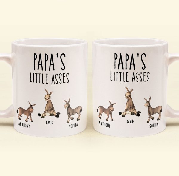 Daddy's Little Asses - Custom Title - Gifts For Mommy, Dad, Papa - Personalized Mug