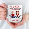 Daddy's Little Girl Forever - Family Personalized Custom Mug - Gift For Dad, Daughter