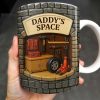 Daddy's Space, Garage and Tools Design - Personalized Custom Coffee Mug - DAD069_MG