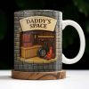 Daddy's Space, Garage and Tools Design - Personalized Custom Coffee Mug - DAD069_MG