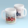 Daddy's Team Baseball Family Sitting Personalized Mug, Gift For Dad, Grandpa, Husband