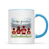 Daddy's Team Baseball Family Sitting Personalized Mug, Gift For Dad, Grandpa, Husband
