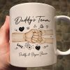 Daddy's Team Fist Bump Personalized Mug