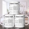Daddy's Team Hand Holding Design - Personalized Custom Coffee Mug - DAD276_MG