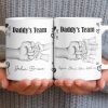Daddy's Team Hand Holding Design - Personalized Custom Coffee Mug - DAD276_MG