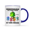 Daddysaurus Grandpasaurus 3D Dinosaurs Personalized Mug