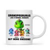Daddysaurus Grandpasaurus 3D Dinosaurs Personalized Mug