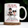 Dads Are Hard To Buy Gifts For, Enjoy This Carefully Selected Mug, Father and Daughter - Personalized Custom Coffee Mug - DAD101_MG