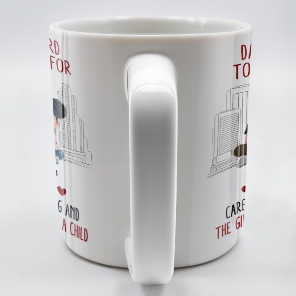 Dads Are Hard To Buy Gifts For, Enjoy This Carefully Selected Mug, Father and Daughter - Personalized Custom Coffee Mug - DAD101_MG
