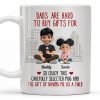 Dads Are Hard To Buy Gifts For, Enjoy This Carefully Selected Mug, Father and Daughter - Personalized Custom Coffee Mug - DAD101_MG