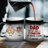 Dad's Legend Sperms Personalized Coffee Mug, Thank You For Creating F Legend, Father's Day Gift, Birthday Gift For Dad
