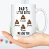 Dad's Little Shits Custom Family Mug