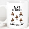 Dad's Little Shits Custom Family Mug