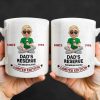 Dad's Reserve Premium Blend Limited Edition, Cartoon of Dad and Wine Glass - Personalized Custom Coffee Mug - DAD071_MG
