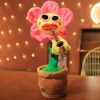 Dancing Sunflower Plush Toy with Music & USB Saxophone