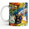 David Electric Guitar Art - Personalized Custom Coffee Mug - HOB094_MG