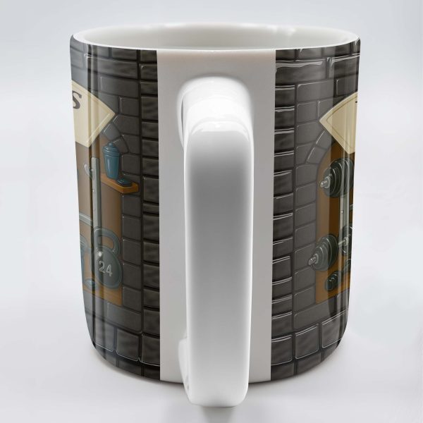 David's Space, Gym Equipment and Dumbbells - Personalized Custom Coffee Mug - FTN009_MG