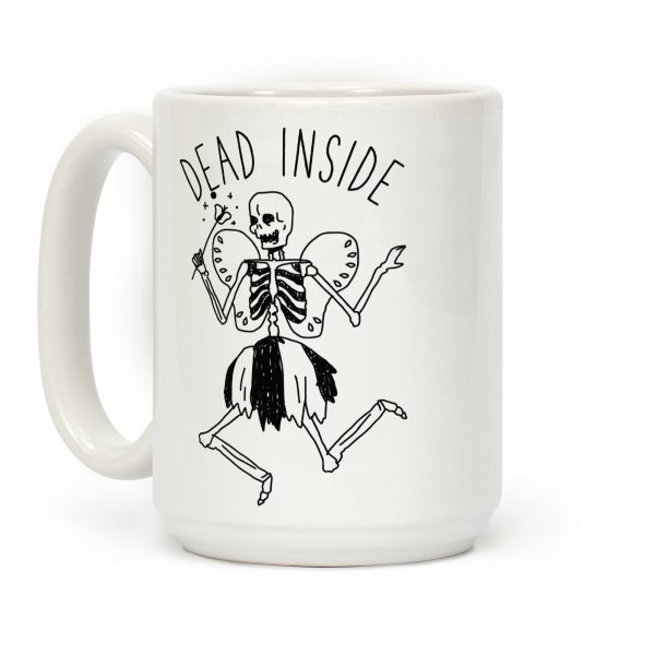 Dead Inside Skeleton Fairy Coffee Mug