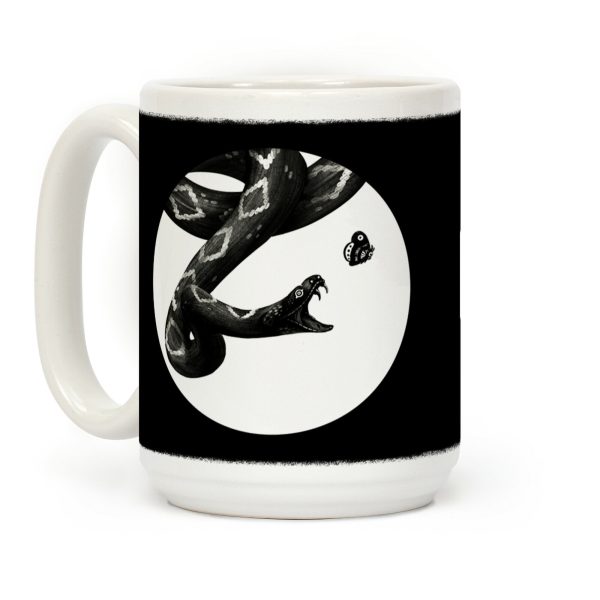 Deadly Diamonds Rattler and Moth Coffee Mug