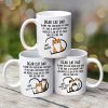 Dear Cat Dad Cats Inside Heart Personalized Mug