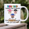 Dear Dad Thanks For Cleaning Personalized Coffee Mug