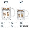 Dear Dad Thanks For Picking Up My Poop Funny Cartoon Dog - Personalized Mug